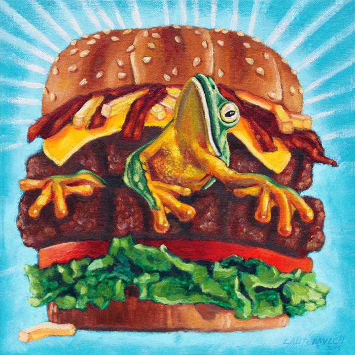 What S In Your Burger Paintings By John Lautermilch Paintings   949 15 11 27 15 36 0m 