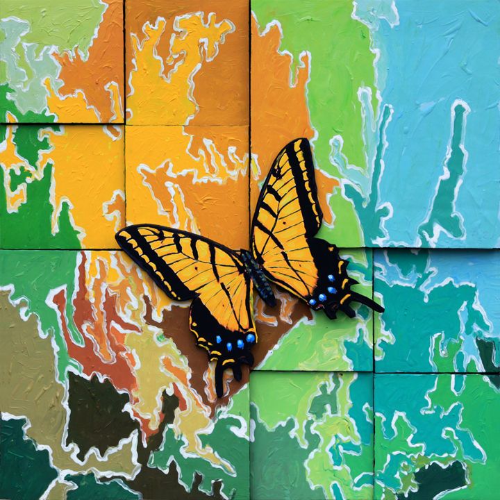 Butterfly #2 - Paintings by John Lautermilch
