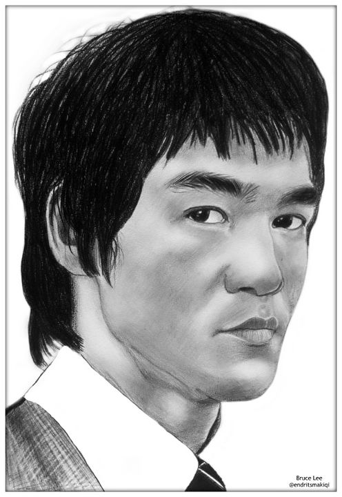 Pencil Sketch Of Bruce Lee  DesiPainterscom