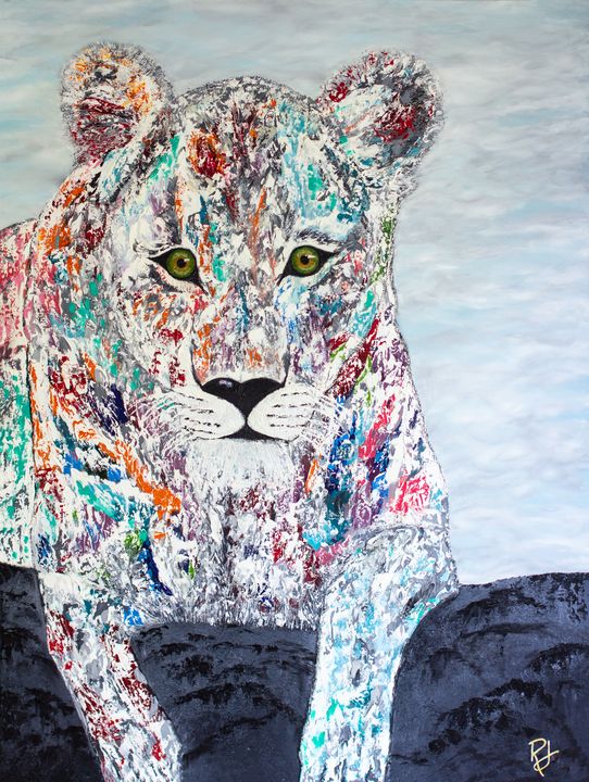 The Colorful Lioness - Rachel Joy Studios