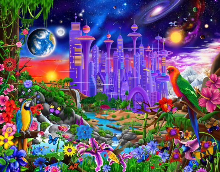 Futuristic Paradise - Imaginary Art of Gerald Newton