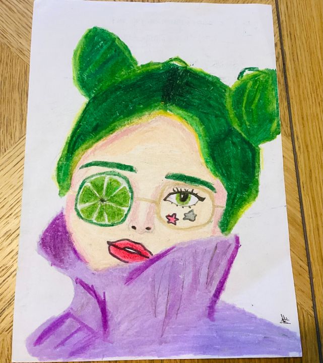 Lime Girl - Art With Mimi - Paintings & Prints, People & Figures ...