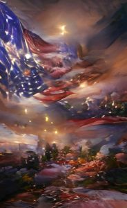 Star Spangled Banner - Dragon Art