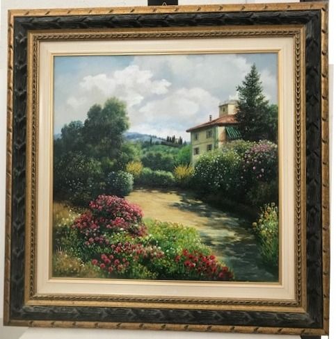 Sui colli di Firenze - Scolavino - Italian Art - Valuable paintings - Fine art