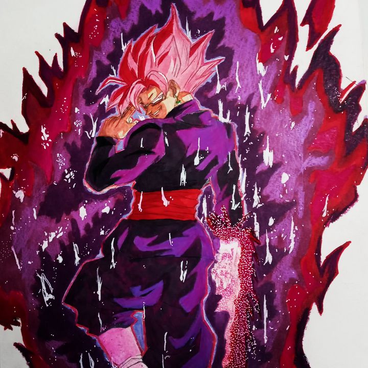 Super Saiyan Rosé Goku Black - Limit Break of Evolution - Drawings