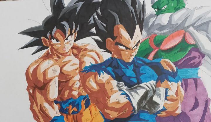 Goku, Vegeta, broly dbs | Photographic Print