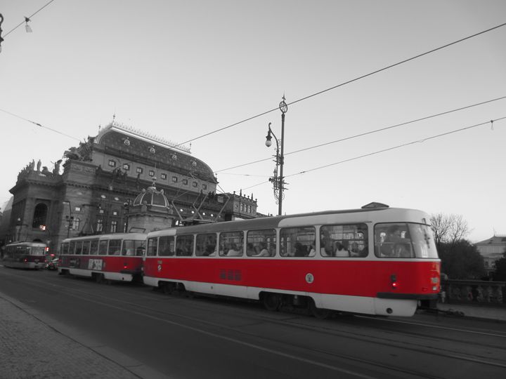 Tram in Prague - D.H.Reeves