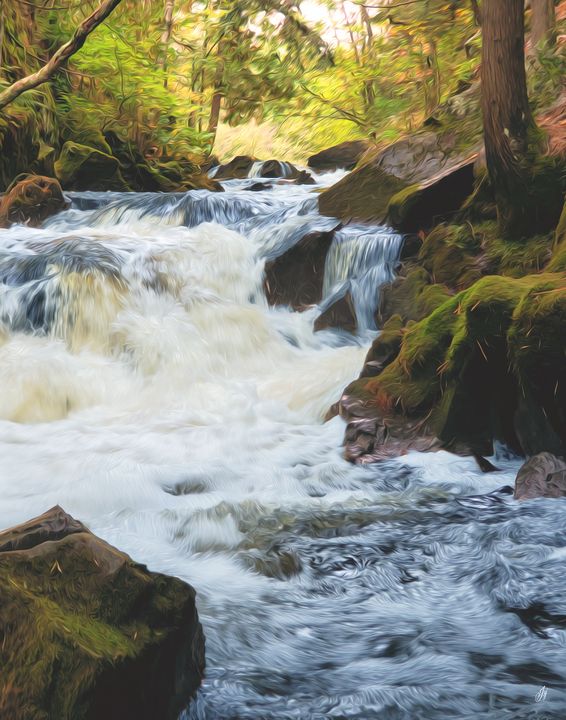Soft Rushing Waterfall - 7 - JSJ Designs Studio