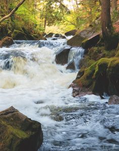 Soft Rushing Waterfall - 7