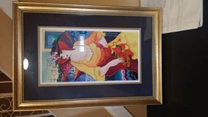 Lady In Yellow Dress Hand Signed