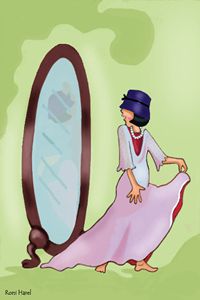 girl with mirror 2