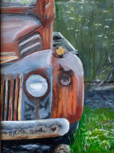 Rusty Truck South Georgia - Brush With Nature Art by Rhonda Kay