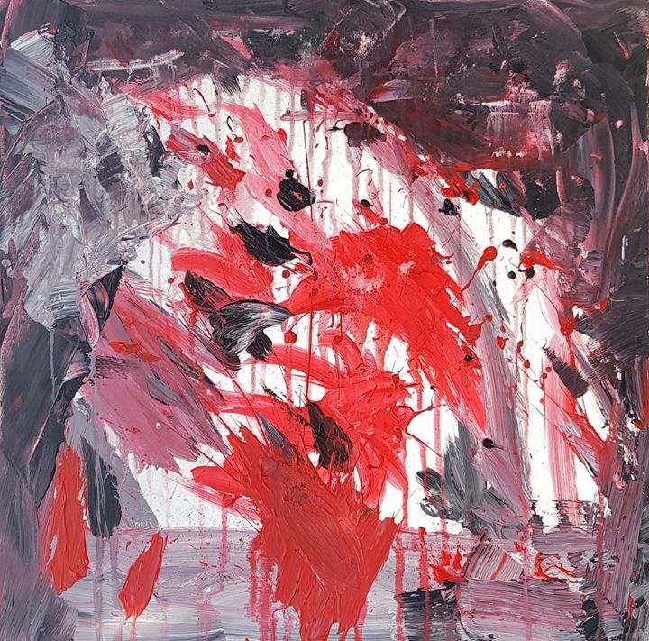 Blood painting - Maurice van de Wege