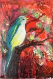 Original  bird painting