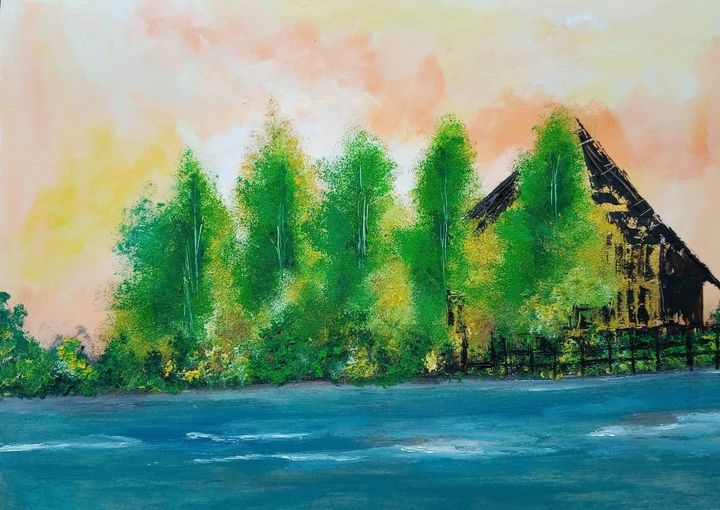 Vacation House - Kob - Paintings & Prints, Landscapes & Nature, Rivers ...