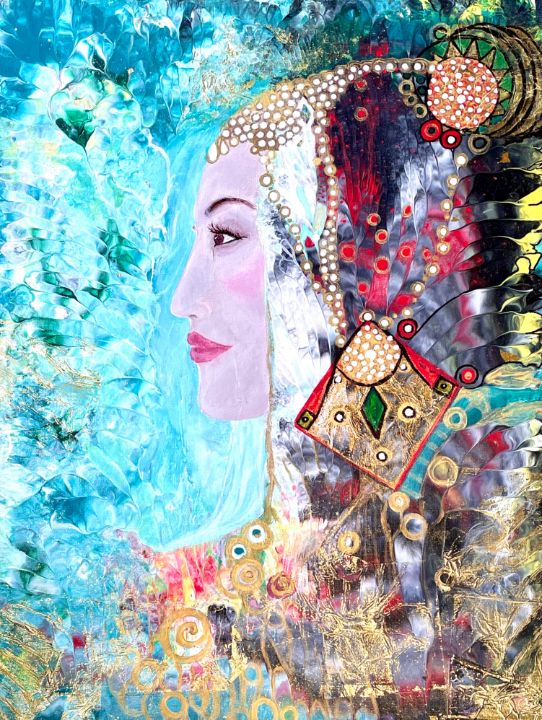The warrior Queen - Angela Tocila Art