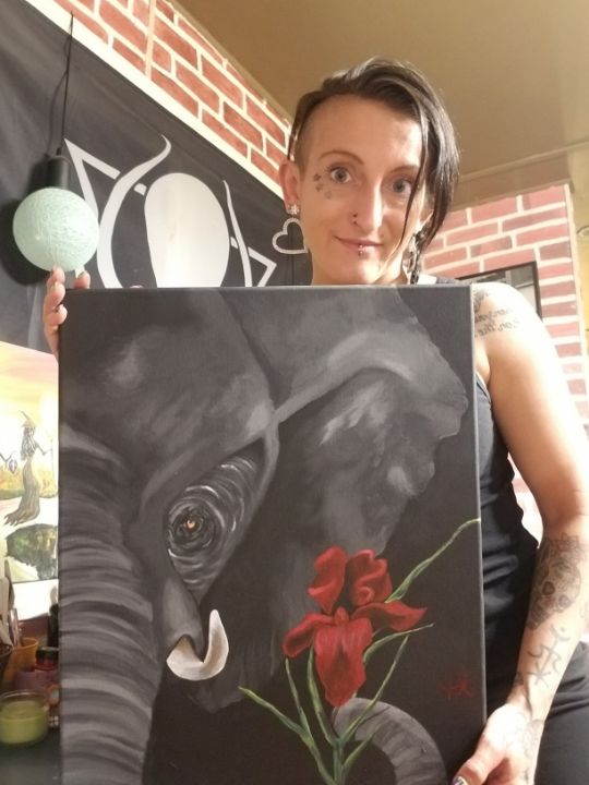 The Graceful Elephant - Amanda's Art Studio