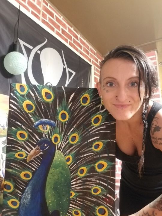 Pretty Peacock - Amanda's Art Studio