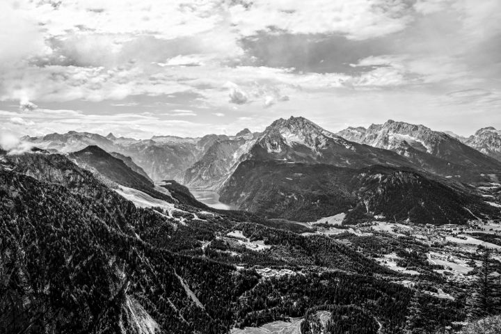 BW Lake Koningssee Bavaria Germany 1 - 360 Studios Fine Art - William ...