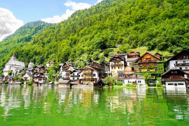 Halstatt Spring Hallstatt in Spring Austria Alps - 360 Studios Fine Art - William ...