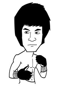 Bruce Lee caricatures