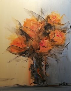 Flowers, oil on canvas, 30x35, 2019
