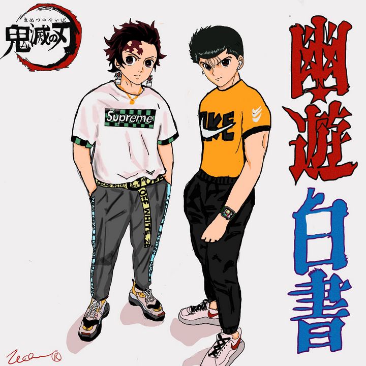 Yusuke and Tanjiro - ZecroDesign