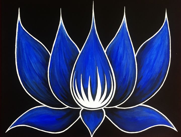 The Blue Kamala - Kali Meraki Art - Paintings & Prints, Flowers, Plants, &  Trees, Flowers, Flowers I-Z, Lotus - ArtPal