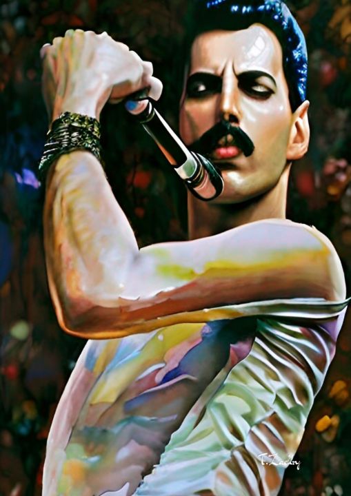 Freddie Mercury - Tzur Zachary Studio - Paintings & Prints, People &  Figures, Occupations, Musician - ArtPal