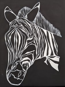 #Zebra in #blackandwhite