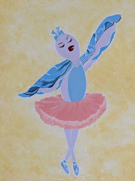 Dancing bird - #Ballet - FiveOz Creations - Paintings & Prints 