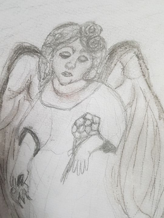 Victorian cemetery angel - darksunsine1997 - Drawings & Illustration ...