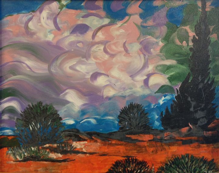 Lavender Sky - Jozsef Burge Gallery