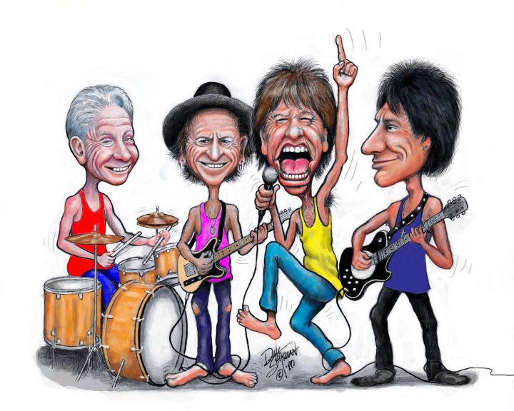 Rolling Stones caricature - Dale Shipman Art