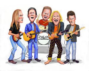 THE EAGLES caricature