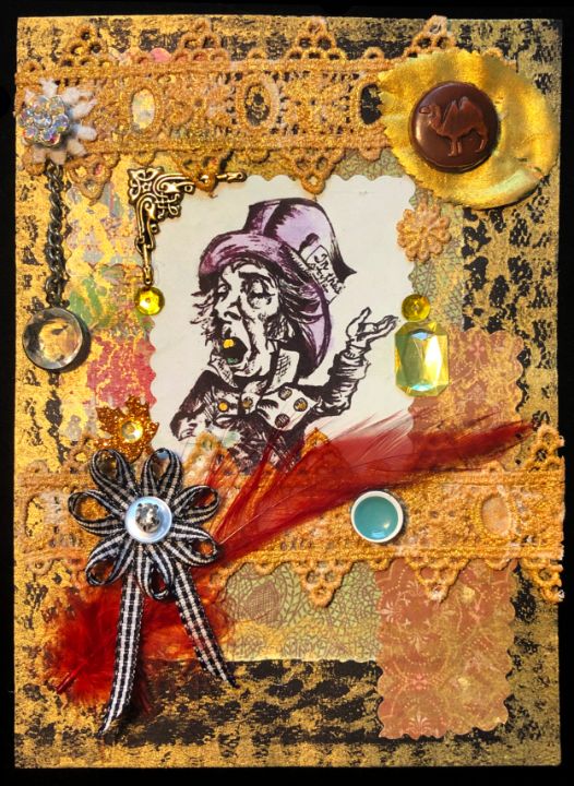 The Mad Hatter card 16 - Art by Fred Novak
