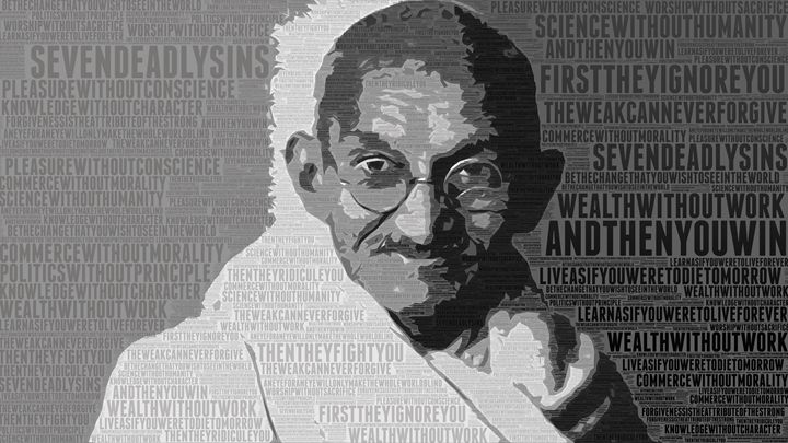 Gandhi Typography - DTS