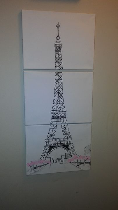 Starting of paris painting - Paintings and Such by Kelsey Robertson
