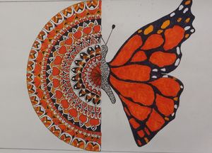 BUTTERFLY MANDALA ART at Rs 650/piece, OPP. MADHAV BAUG SCHOOL, Surat