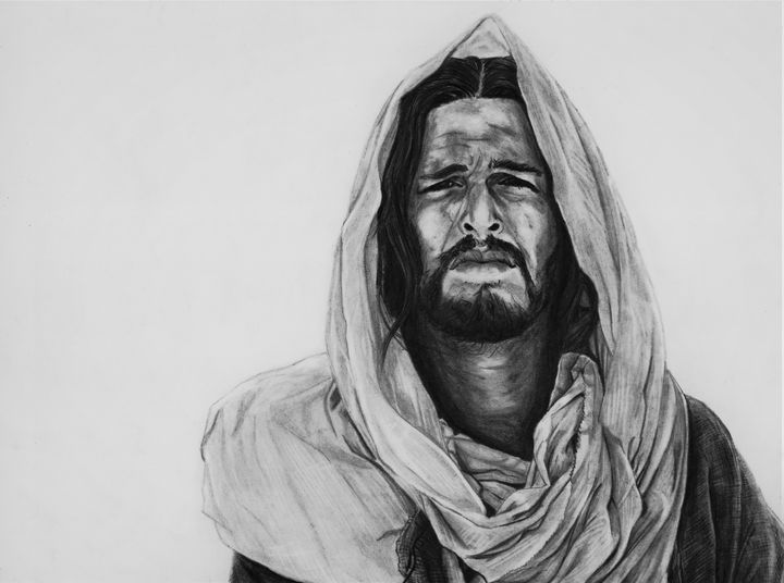Jesus Christ Graphite Drawing - Lyan Wilton Aguilar