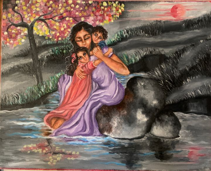 Mother's Love - Kriyaarts - Paintings & Prints, People & Figures