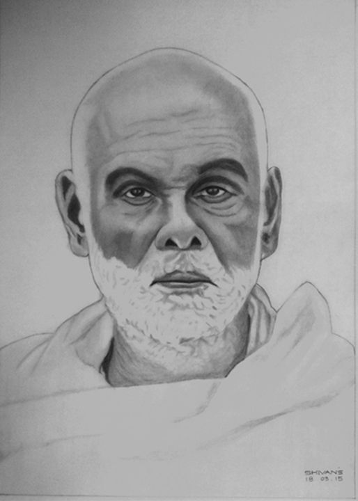 Sree Narayana Guru Portrait Drawing || Oilpastels drawing step by step -  YouTube