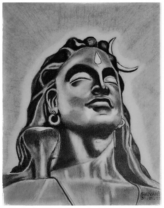 The Adiyogi statue - SHIVAN'S CREATIVE STUDIO - Drawings & Illustration