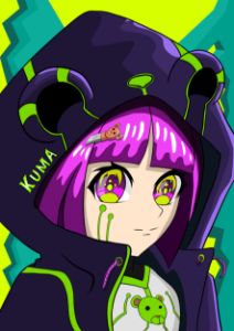 Kuma-chan / くまちゃん - Anime - Digital Art & AI, Animals, Birds