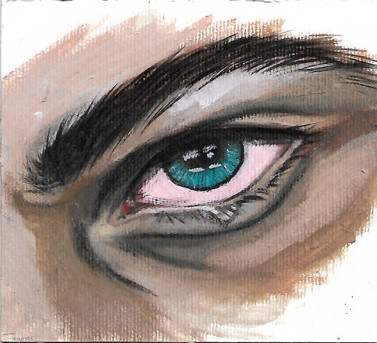 eye painting acrylic