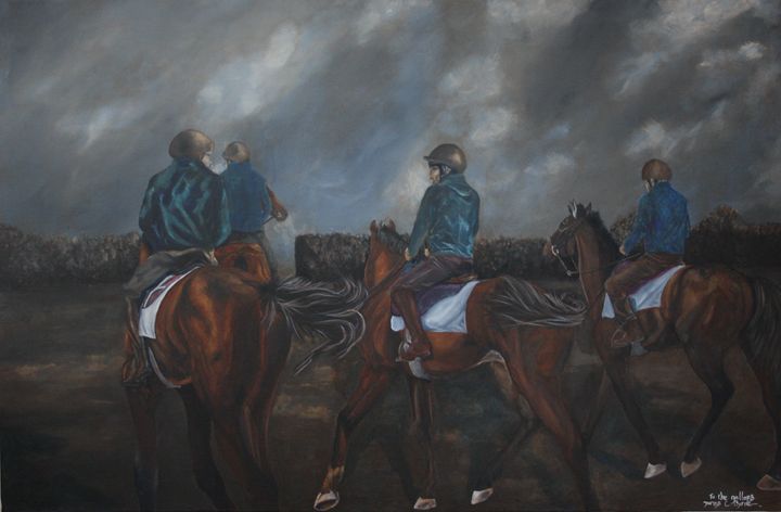 To The Gallops - James C Byrne Equine Art