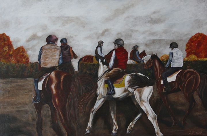 To The Gallops 2 - James C Byrne Equine Art