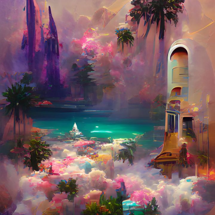 Dream world  Fantasy landscape, Fantasy artwork, Anime scenery