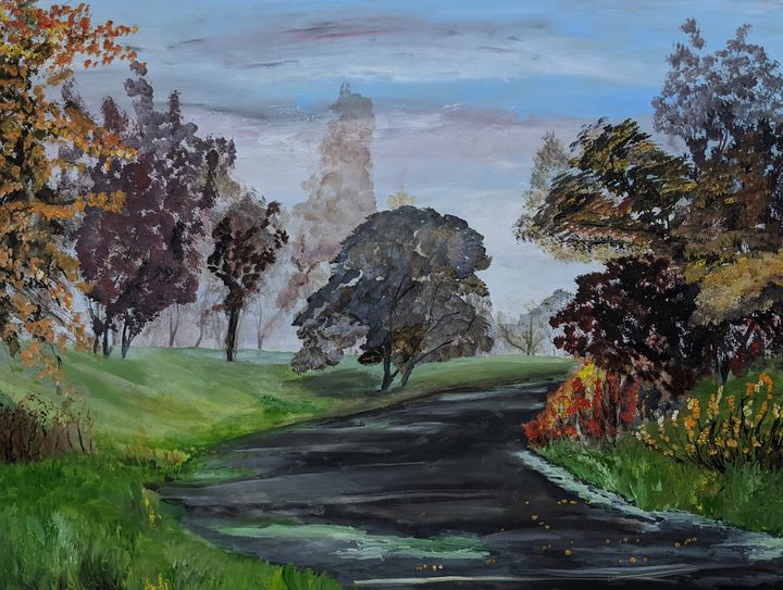 River In Forest - VS Martin's Art