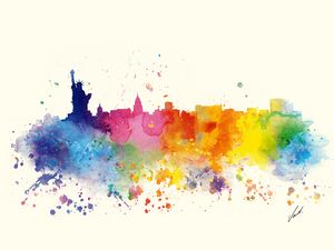 Watercolor New York City by Vart